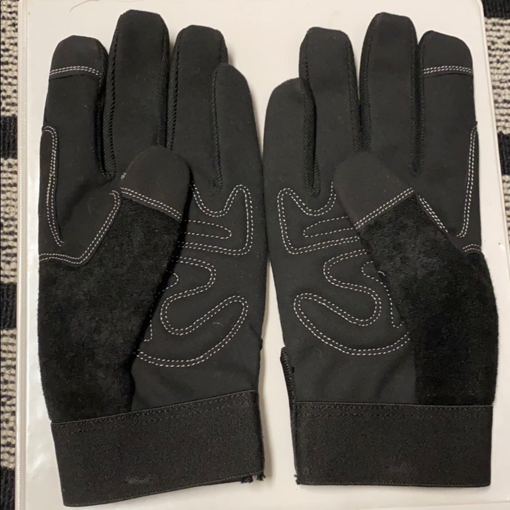 Nwot Wells Lamont Outdoor Gardening Powertools Workwear Gloves Glove Black View 2
